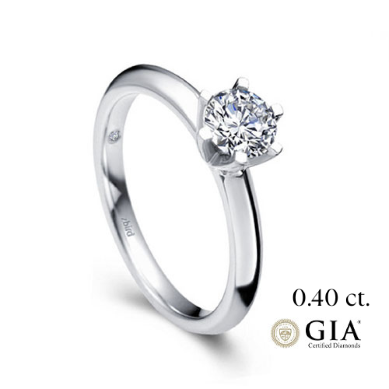 кольцо с бриллиантом 0,40 сt. G/VS2 GIA 'Diana'' EKDG3/0,40