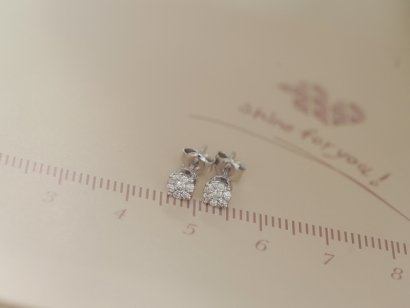 Золоті сережки з  діамантами EK338