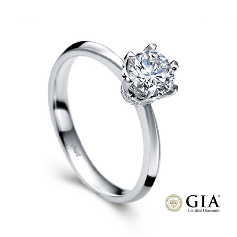 Каблучка з діамантом 0,40 сt. F/VS1 GIA ''The speсial one'' ERDH84/0,40